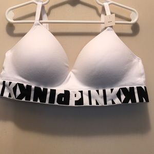 Pink lightly lined bralette